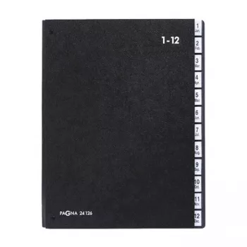 Organizator de birou PAGNA Classic 44 compartimente - A4 - negru - format vertical - 265 x 55 x 340 mm