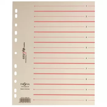 100 file despărțitoare PAGNA Easy Rip A4 bej