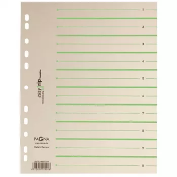 100 file despărțitoare PAGNA Easy Rip A4 bej