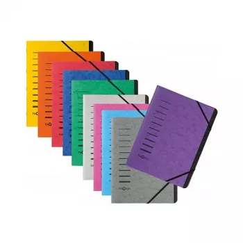 Mapă organizator Pagna 40058-03 A4, 7 compartimente, verde