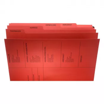 Mapă de documente convențională PAGNA 44105-01 - A4 - carton - roșu - 3 clape - 245