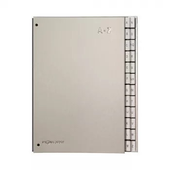 Mapă de birou Pagna 24249-14 Color 24 compartimente A–Z, A4, argintie