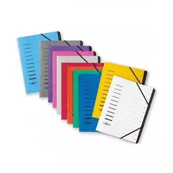 Mapă de ordonare Pagna 40059-10 cu 12 compartimente 1–12, A4, vinete