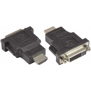 Adaptor video GoodConnections DVI-D la HDMI, DVI-D mamă la HDMI tată, 24+1 pini, negru