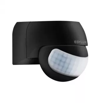 ESYLUX MD 180 Basic Wired PIR Motion Detector 180° 12m Black IP44 2.5m