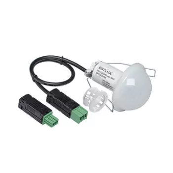 ESYLUX PD-C 360i/12 mini KNX Senzor pasiv cu infraroșu (PIR) - Montaj pe tavan - 12m - Alb