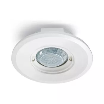 ESYLUX PD-FLAT 360i/8 Detector de prezență - Cu fir - 8 m - Tavan/Perete - Alb - IP20 - 360°