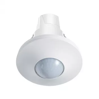 ESYLUX PD-C 360 Detector de prezență de tavan, 360° PIR, DALI, alb