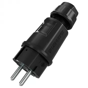 Mennekes Ștecher SCHUKO negru 2P+PE IP54 (152072)