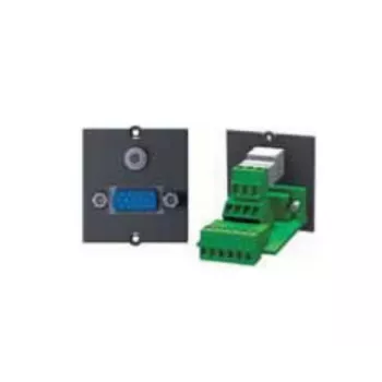 Placă frontală modulară Bachmann Snap-In - cuplaj HD-15 VGA, negru