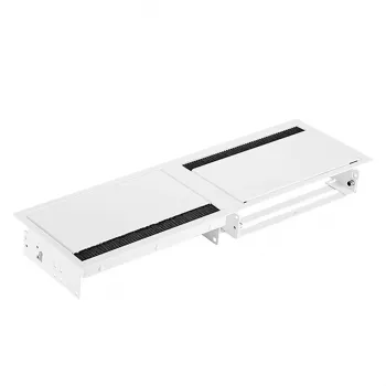 Bachmann CONI DUO Prelungitor scurt încastrat cu 2 prize Schuko și 2 sloturi de modul, negru