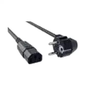 Bachmann H05VV-F 3G1.5 Cablu de alimentare CEE 7/7 la C13, 1,5 m, negru
