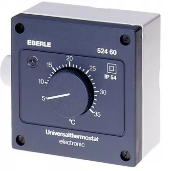 Termostat de cameră Eberle Controls AZT-A 524 510 - negru - IP54 - 5-35°C - 230V AC