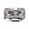 Bornă de rând de trecere WAGO 2010-1201, 10 mm², 800 V, gri