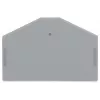 Placă de capăt și intermediară WAGO 280-312, gri, 2,5 mm², 50 mm x 36,5 mm, 2,8 g