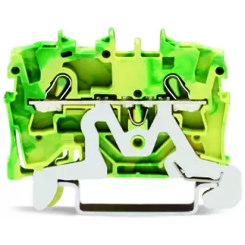 WAGO 2002-1207 2-Conductor Protective Conductor Terminal Block, 2.5 mm²