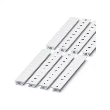 Bandă de marcare pentru borne Phoenix Contact ZBF 8, albă, 10 secțiuni, 8 mm