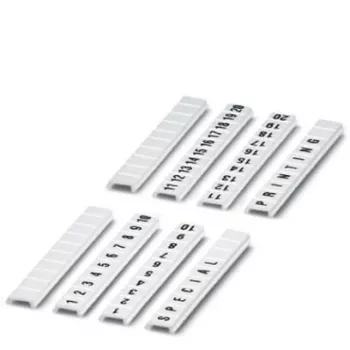Marcaje pentru borne Phoenix Contact, alb, 4 mm, 10 buc. (0808626:0011)