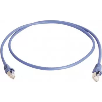 Cablu patch Telegärtner, S/FTP, PiMF, Cat 6A (ISO/IEC), albastru, 1,5 m, 10 Gigabit/s, fără halogen, cu cablu Telegärtner și conectori Telegärtner (L00001A0129)