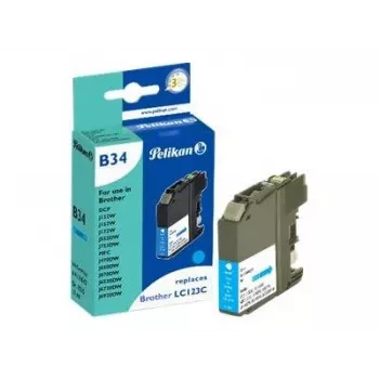 Cartuș de cerneală compatibil Pelikan pentru Brother LC123C cyan 10 ml 600 pagini