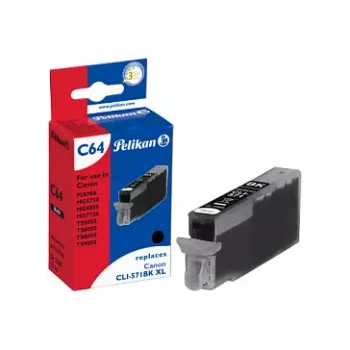 Cartuș de cerneală Pelikan pentru Canon CLI-571BK XL negru randament ridicat 11,5 ml
