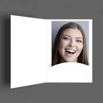 DAIBER Profi-Line mape foto passe-partout alb set de 100 pentru fotografii până la 4,5x6 cm