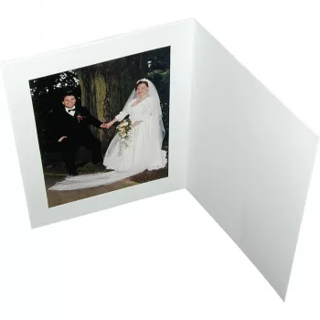 DAIBER Mape portret cu passepartout 15x20 Alb mat (100 bucăți)