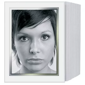 DAIBER 1x125 passepartout 13x18 cm albe pentru fotografii 9x13