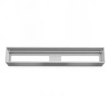 Panou de module Kindermann pentru 6 inserții - aluminiu argintiu 2U
