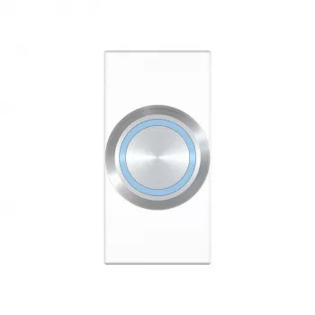 Buton Kindermann Konnect flex 45 click cu LED alb