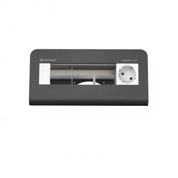 Modul de alimentare pentru birou Kindermann CablePort desk² 80 4 module, negru