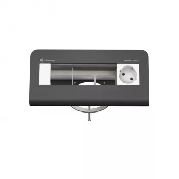Modul de alimentare pentru birou Kindermann CablePort desk² 80 4 module, negru