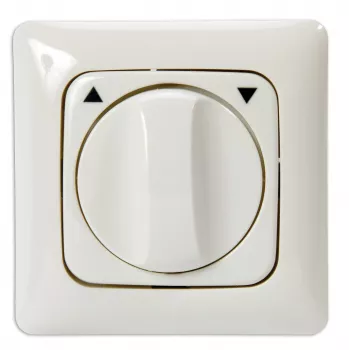 Buton rotativ cu apăsare Kindermann LW/DL - Alpine White
