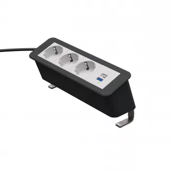 Modul de alimentare Kindermann CP Office Desk 4 module 3x Schuko 1x USB-A (7550000223)