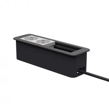 Ramă de birou Kindermann CablePort Office 4 căi 2x priză KIN 7551000202
