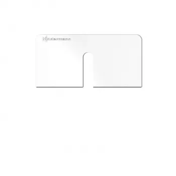 Ramă de priză Kindermann Konnect Design Click alb pur RAL 9010 2 porturi Keystone