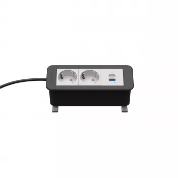 Panou de conectare pentru birou Kindermann CP Office Desk 3 module 2x priză 1x USB PD (7550000132)