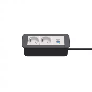 Modul de conectare pentru birou Kindermann CP Office Frame 3 module 2x Schuko 1x USB-C PD