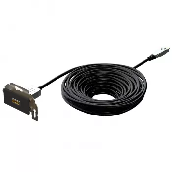 Kindermann Konnect Design HDMI AOC 15 m antracit - cablu - digital/display/video - fibră optică