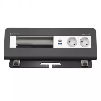 Modul de prindere pe birou Kindermann CablePort desk² cu 6 căi, 2x priză, USB