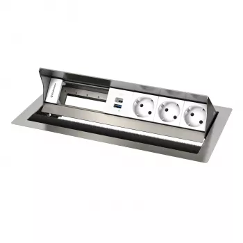 Kindermann CP Standard² VA 6f. Panou de conectivitate pentru masă, 3xStr, 1xUSB