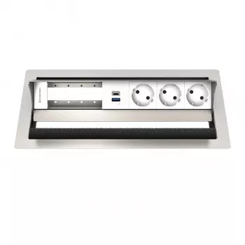 Kindermann CP Standard² VA 6f. Panou de conectivitate pentru masă, 3xStr, 1xUSB