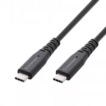 Kindermann Cablu USB 4.0 2m USB-C la USB-C - cablu de date/video/încărcare - negru