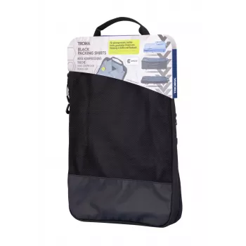 Sac de compresie pentru călătorie TROIKA Black Packing Shirts (BBL71/BK)