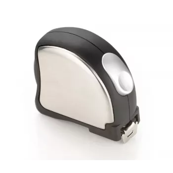 TROIKA ACCURATE Mini ruletă retractabilă 2m/6ft breloc crom