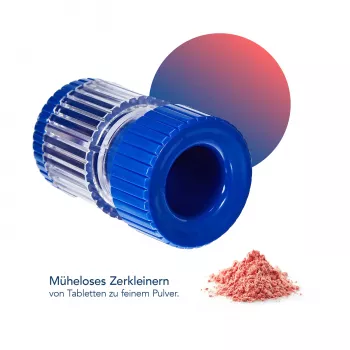 Zdrobitor de comprimate First Aid Only albastru transparent