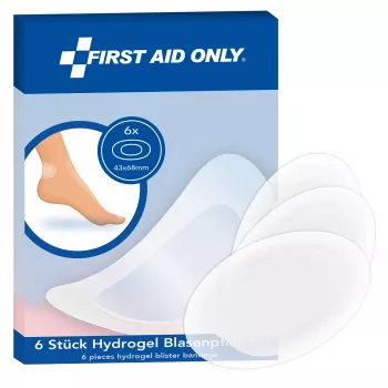 Plasture pentru bășici First Aid Only P-10070 transparent 6,8 x 4,3 cm 6 bucăți