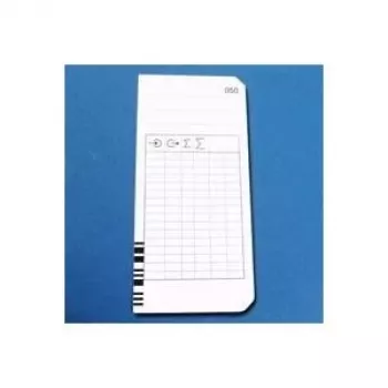 BÜRK MOBATIME Card de pontaj tip 2-4 pentru K875 (100 bucăți) – alb/manila