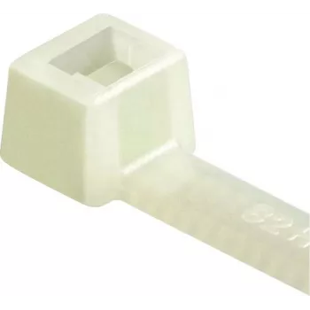 Colier de cablu HellermannTyton T80R-PA66-NA-C1, cu dinți interiori, seria T, 210 mm x 4,7 mm, transparent, pachet de 100