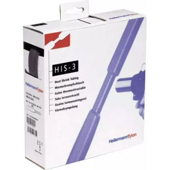 HellermannTyton HIS-3 Cutie distribuitoare tub termocontractabil 3:1 6mm/2mm 5m negru (308-30600)